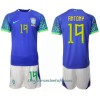 Conjunto (Camiseta+Pantalón Corto) Brasil Antony 19 Segunda Equipación Mundial 2022 - Niño